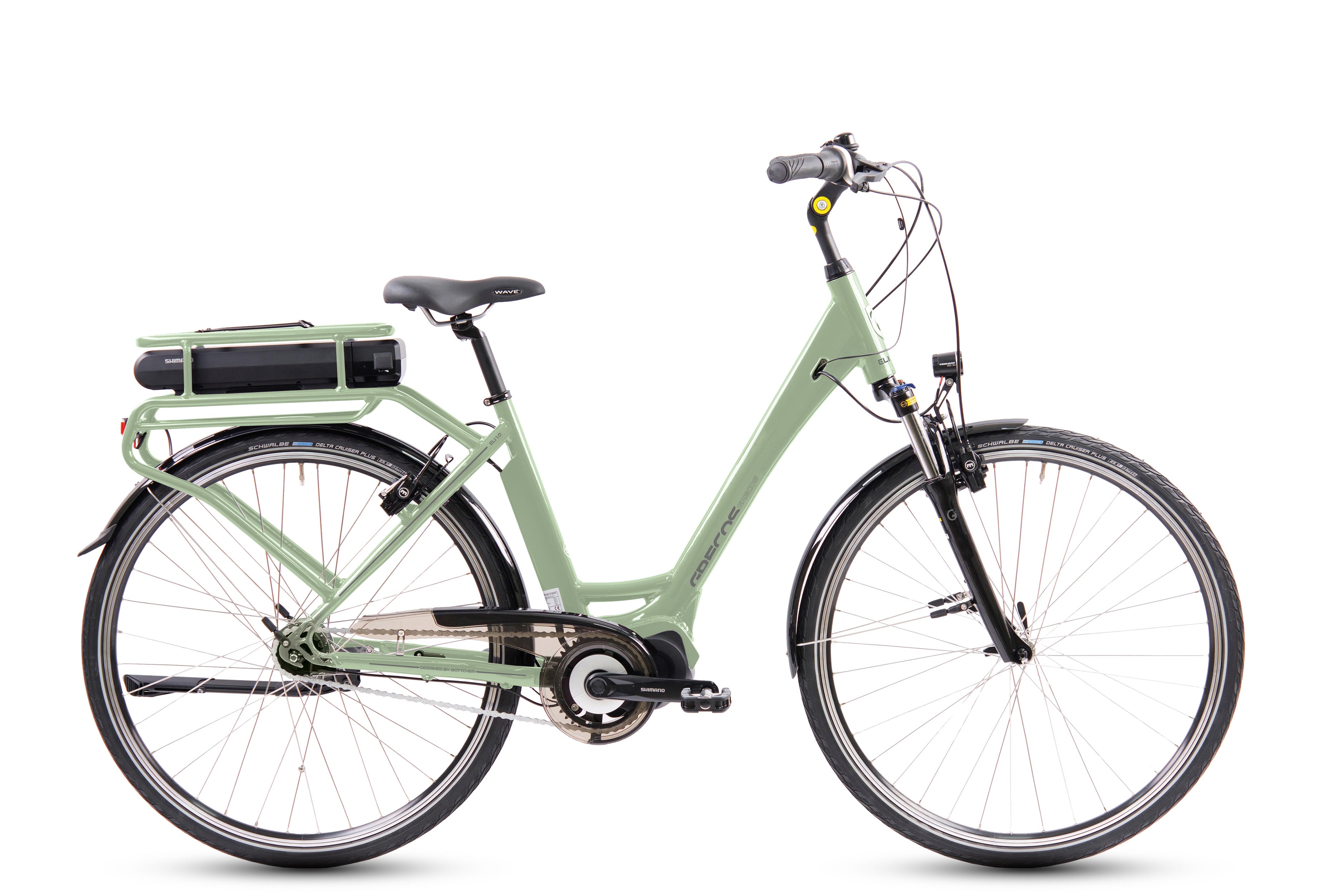 Böttcher "Grecos Eli 1.0 STEPS 5000" E-Bike Wave 28-Zoll Shimano Nexus 7 Rücktritt, weißgrün