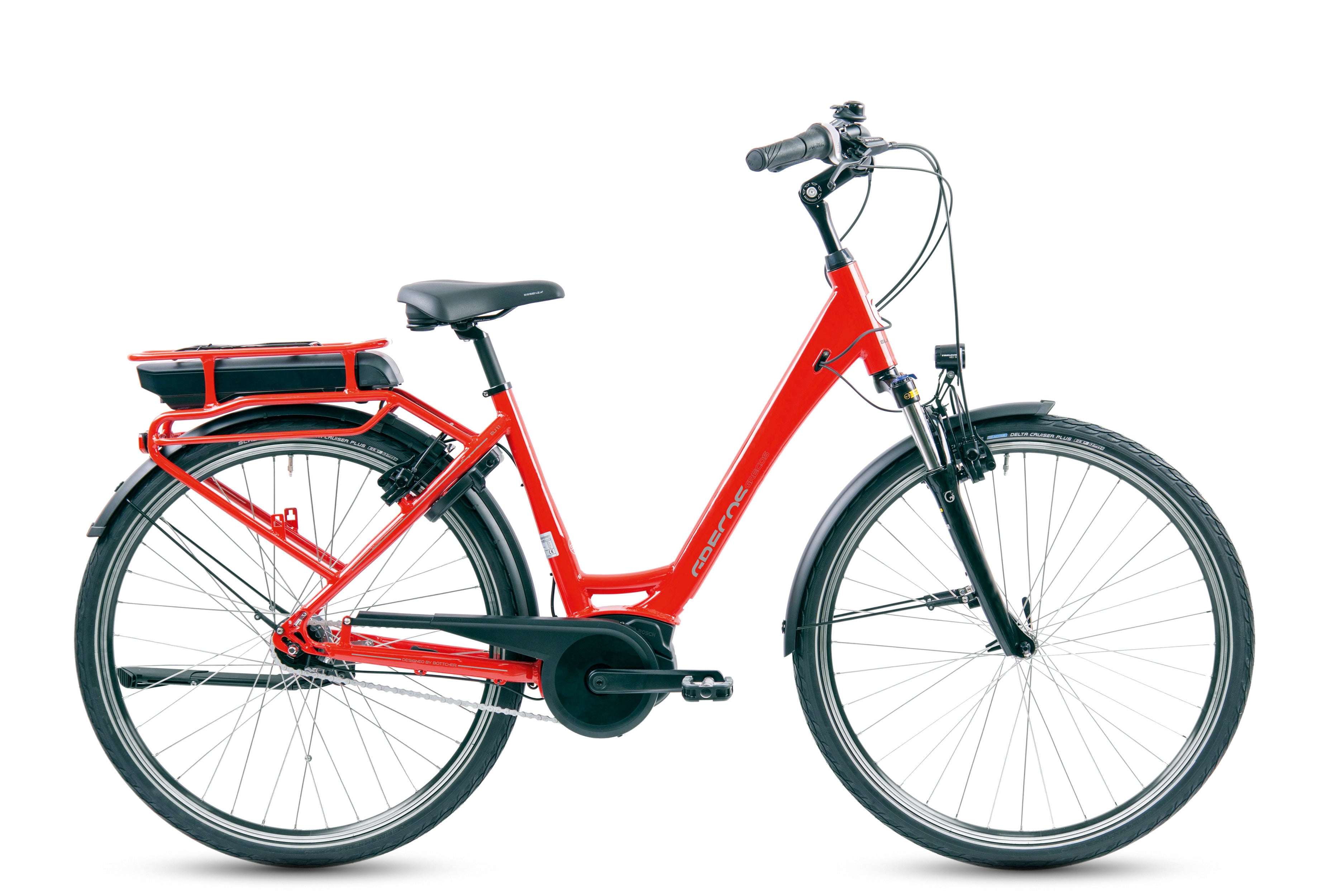 Böttcher "Grecos Eli 1.1 Bosch Active Line" E-Bike Wave 28-Zoll Shimano Nexus 7 Rücktritt, rot
