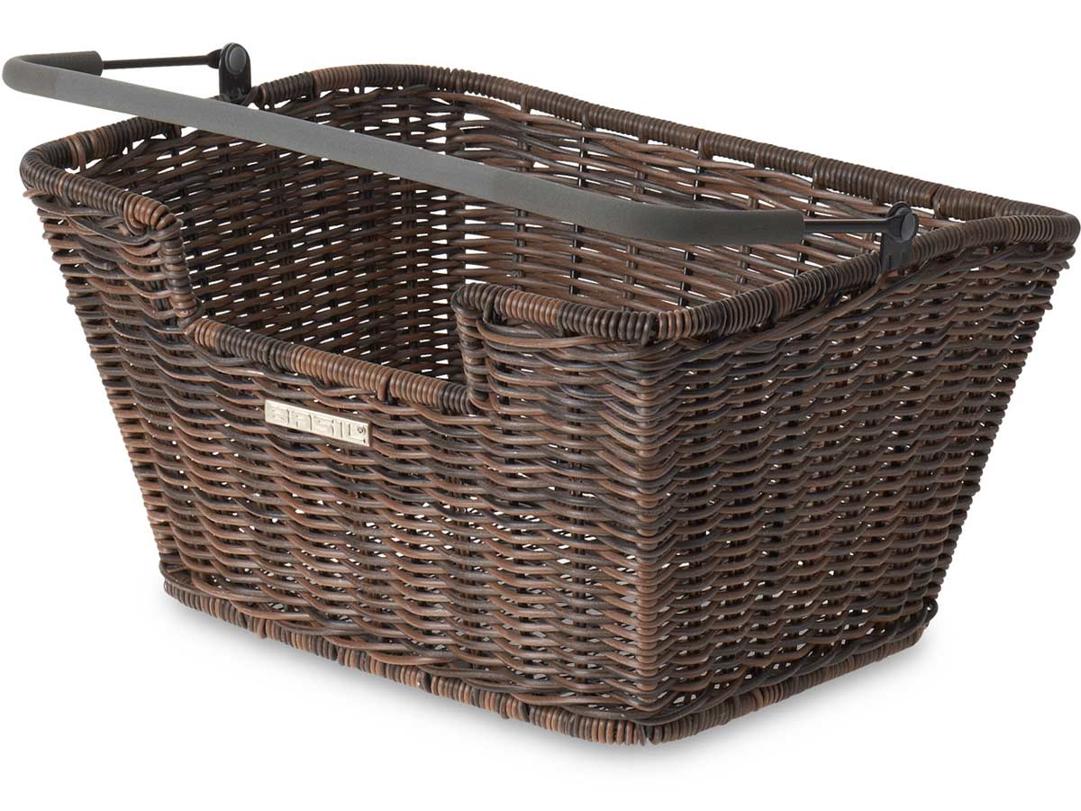 BASIL Gepäckträgerkorb CAPRI RATTAN LOOK FLEX