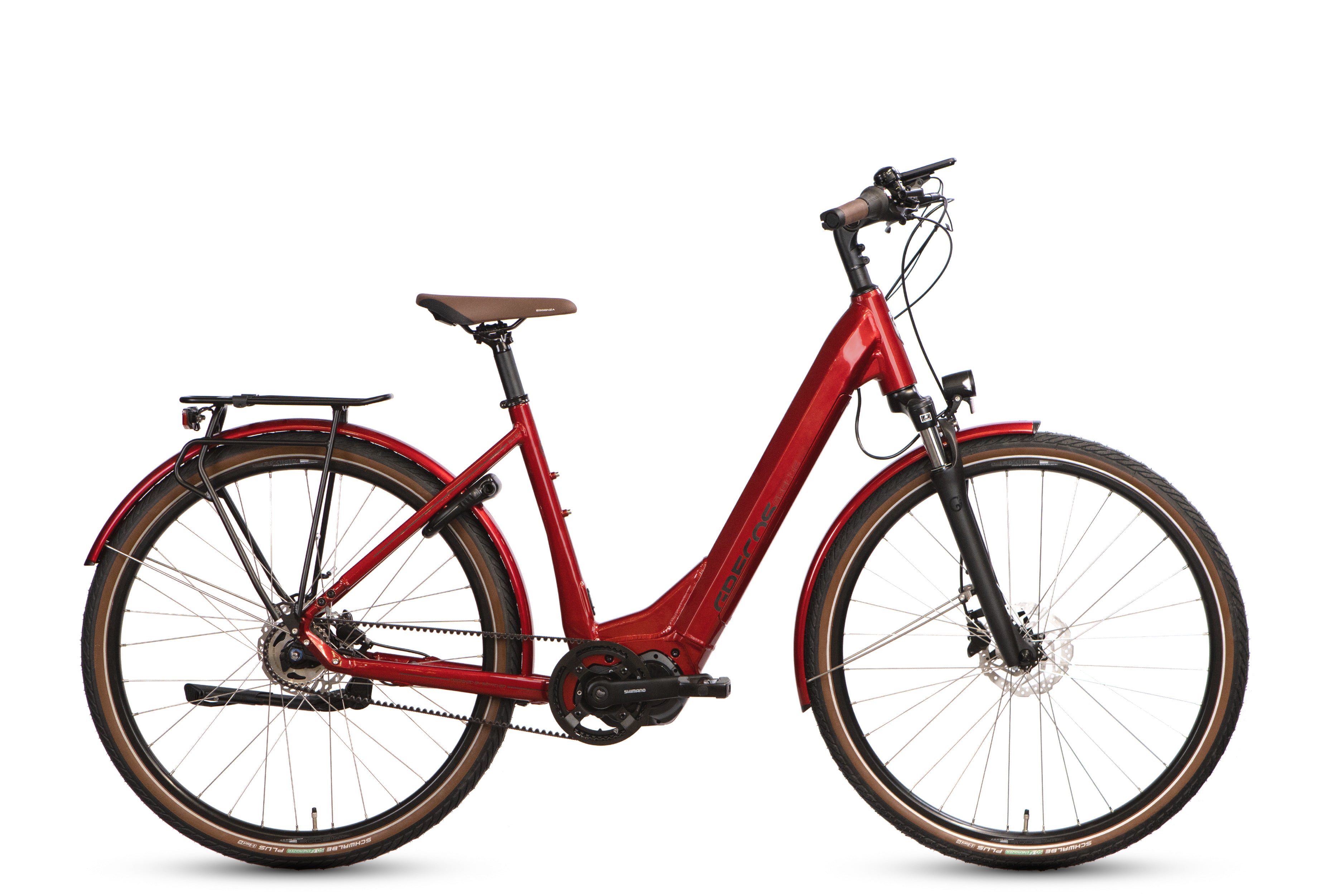 Böttcher Grecos Eli 2.4 28" Damen E-Bike Shimano Nexus 5 Freilauf lasurrot glanz