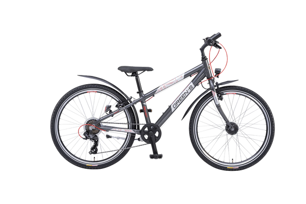 Green's Devon Trekkingrad Jungen 24 Zoll 7-Gang anthracite 30cm