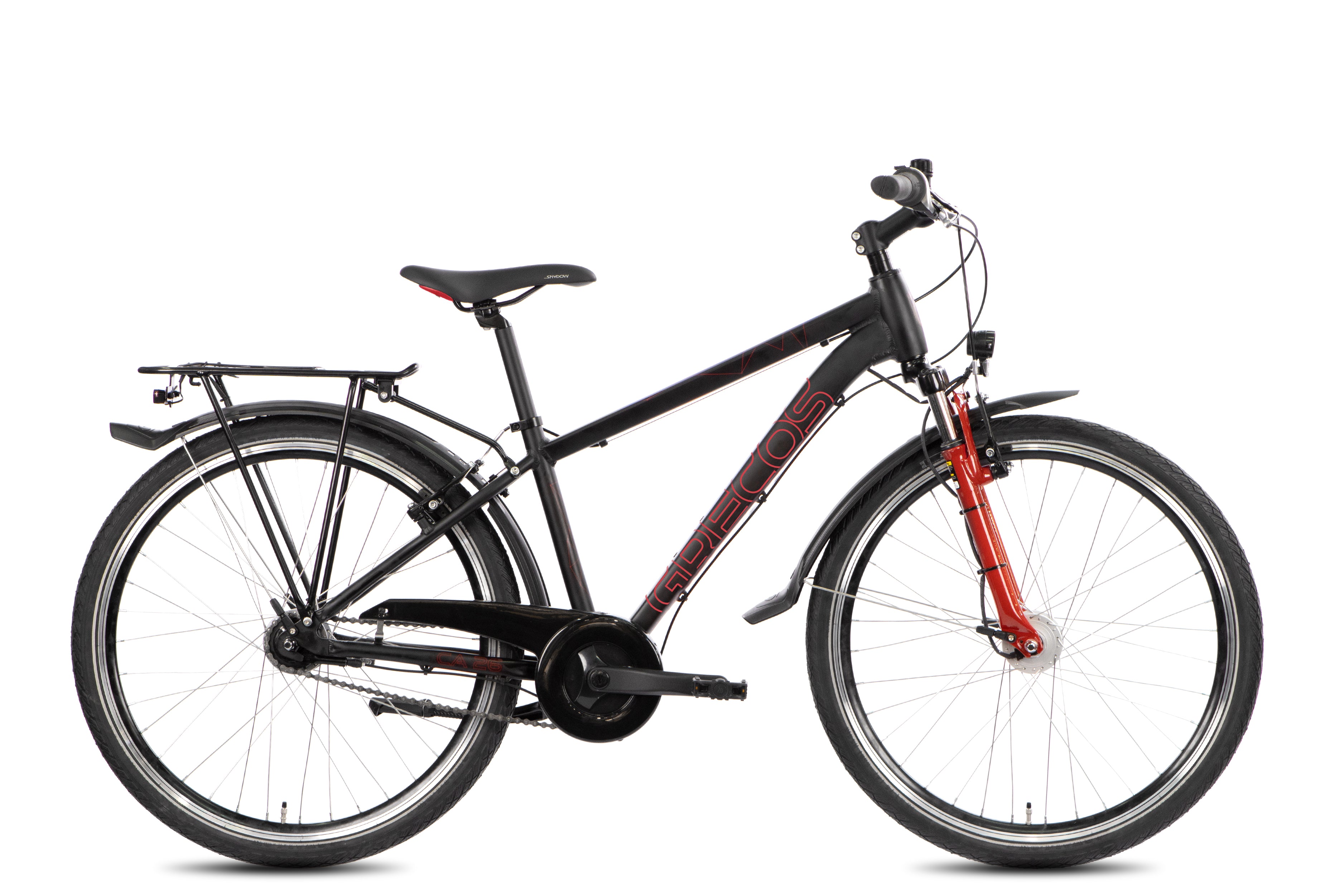 Böttcher Grecos Kids CA26 Cross 26" Alu 38RH Nexus 7 Rücktritt, mattschwarz