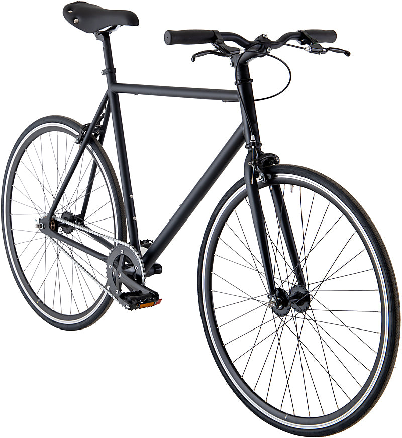 Hollandrad.me Singlespeedrad "Fixie" Herren/Damen 1-Gang schwarz matt -20%