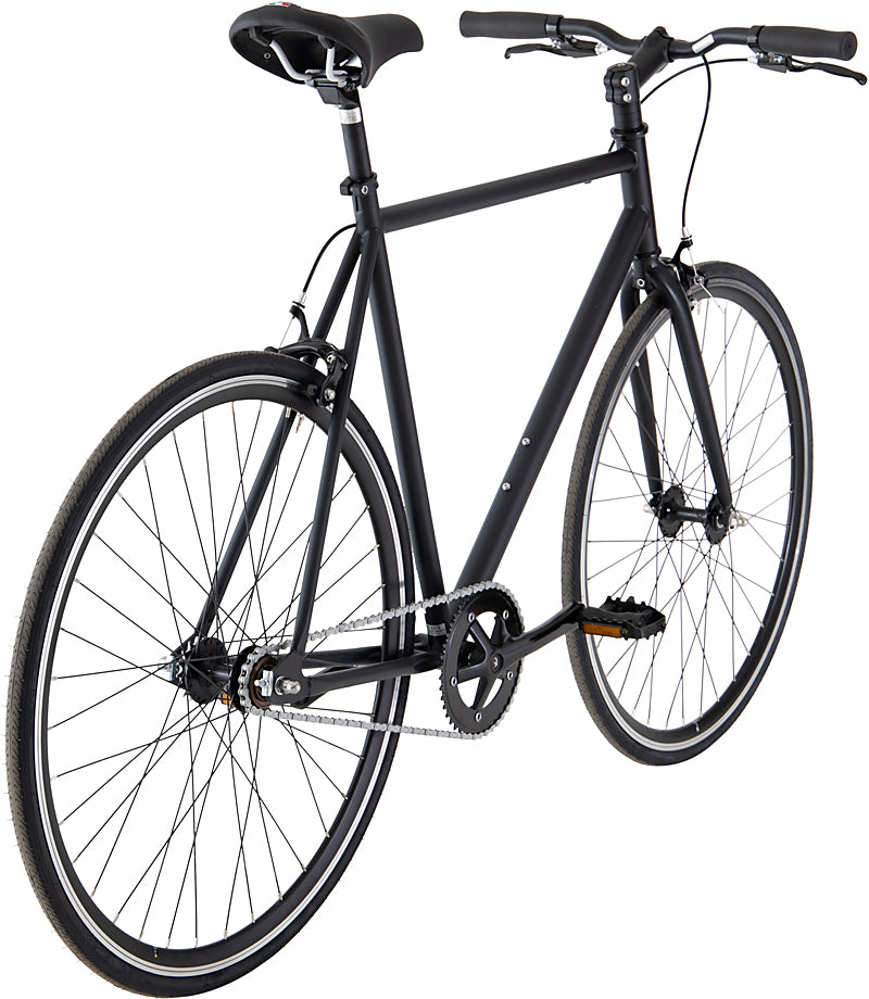 Hollandrad.me Singlespeedrad "Fixie" Herren/Damen 1-Gang schwarz matt -20%