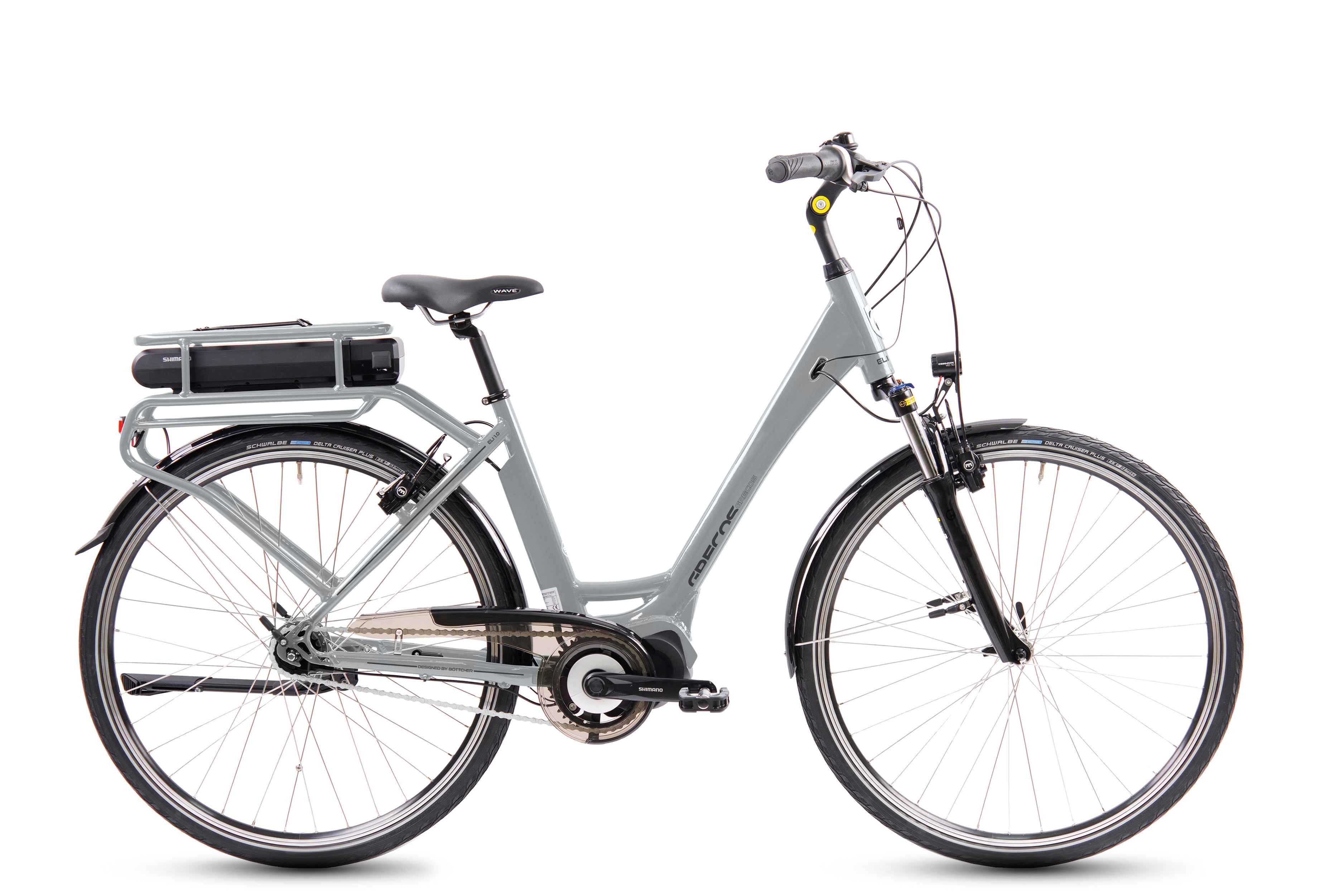 Böttcher "Grecos Eli 1.0 STEPS 5000" E-Bike Wave 28-Zoll Shimano Nexus 7 Rücktritt, telegrau