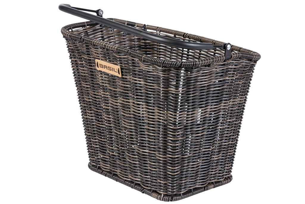 BASIL Bremen Rattan Look KF Lenkerkorb dunkelbraun