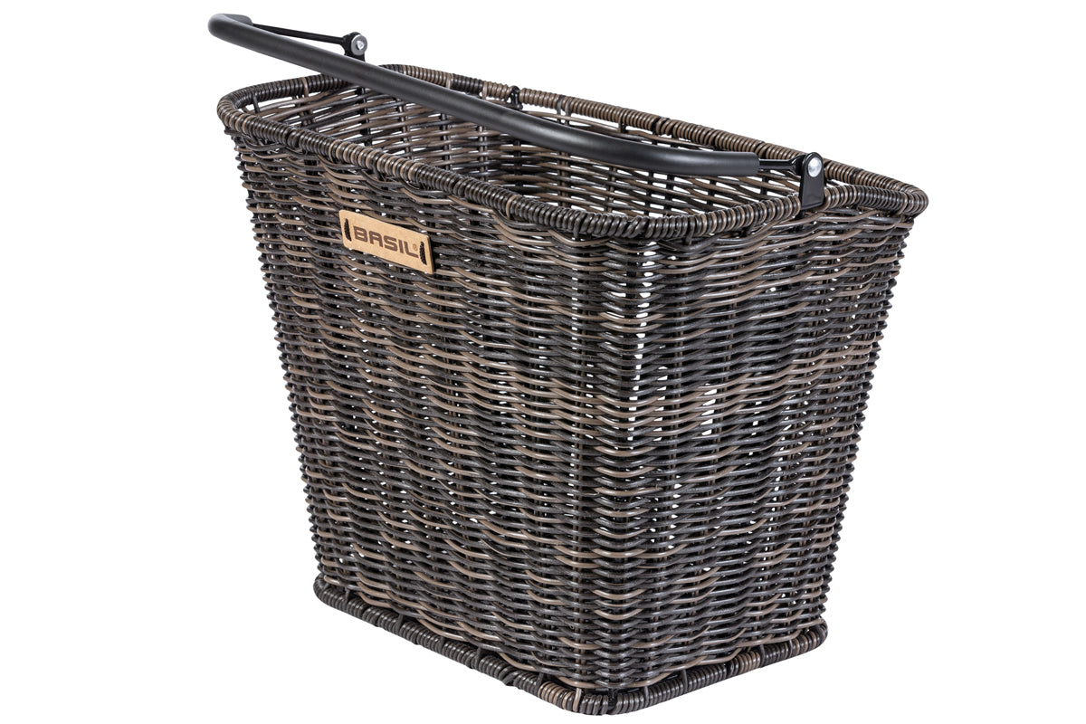 BASIL Bremen Rattan Look KF Lenkerkorb dunkelbraun