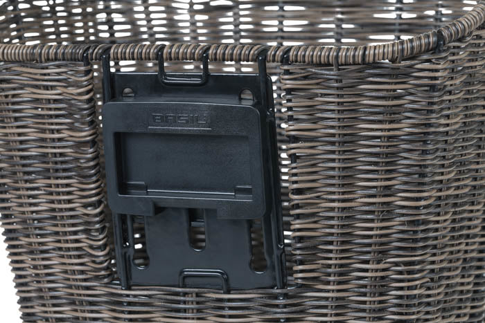 BASIL Bremen Rattan Look KF Lenkerkorb dunkelbraun