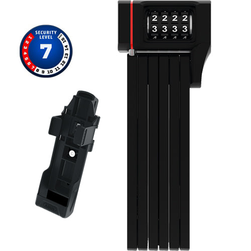 Faltschloss ABUS uGrip Bordo 5700, mit Zahlencode, 80cm, schwarz